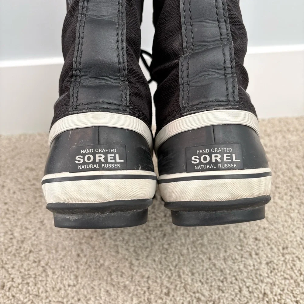 Sorel Winter Carnival Black Lace-Up Snow Waterproof Boots Outdoors Active Size 7 - Picture 9 of 15
